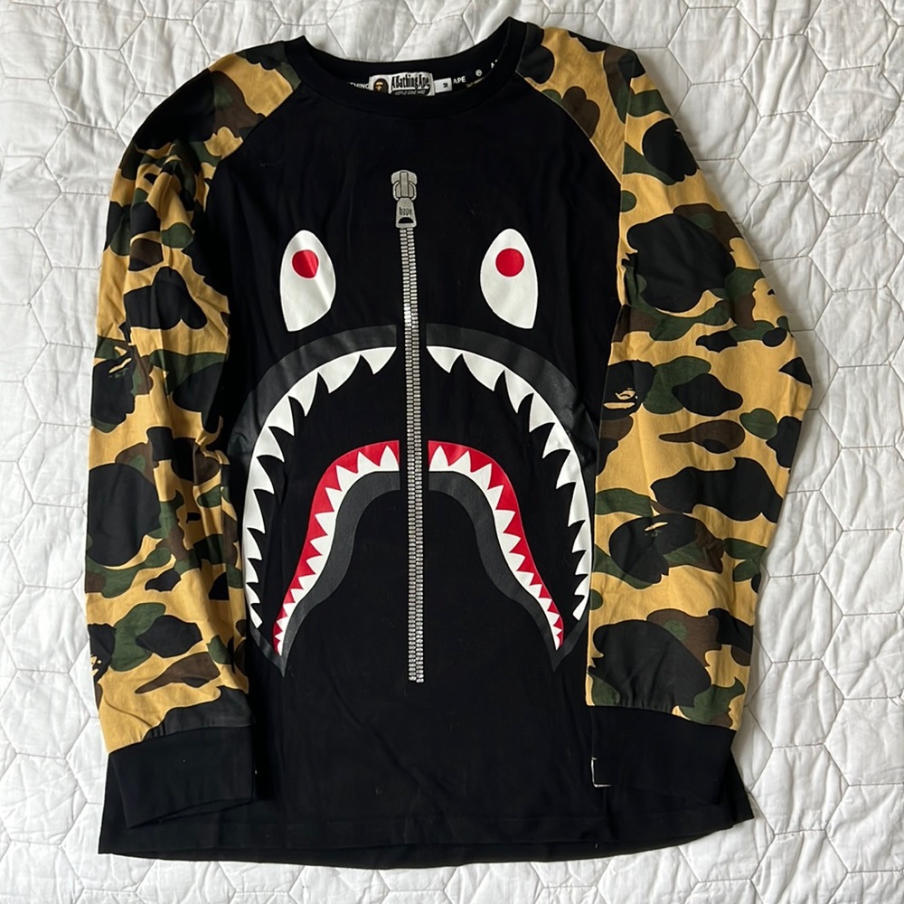 Bape Shark Long Sleeve T-shirt